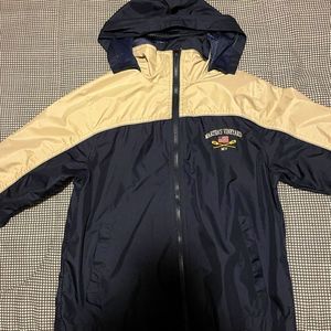 Martha’s Vineyard Windbreaker Jacket (Cream and Blue) kids (XXL)